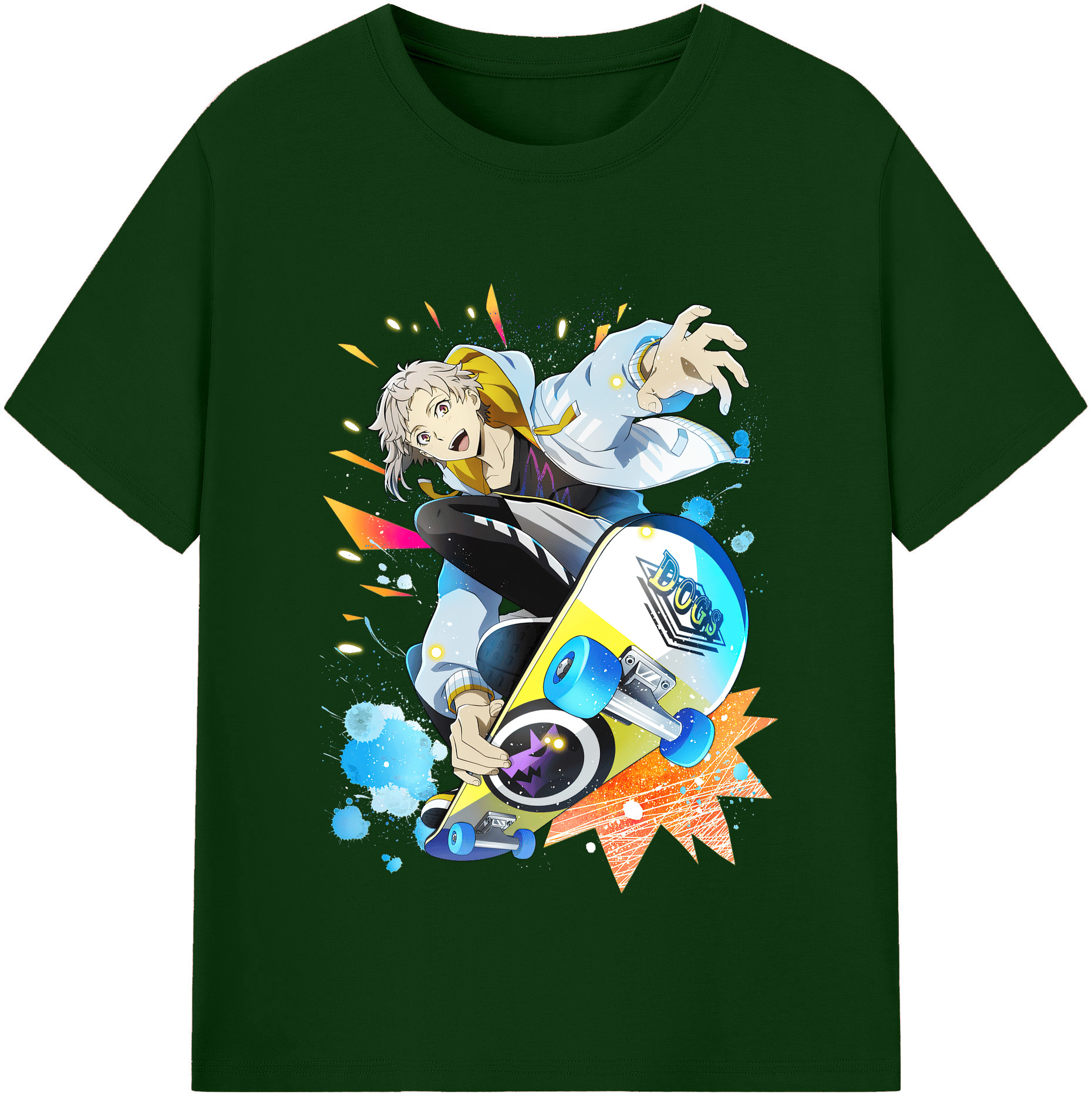 （画像用） 文豪ストレイドッグス Bungo Stray Dogs 綿100％半袖Tシャツ（フロントプリント）